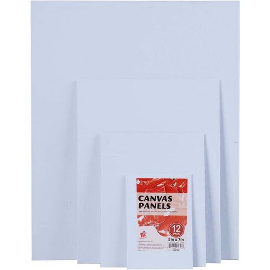 11x14 Inch Stretched Canvas Panel - Professional White Cotton