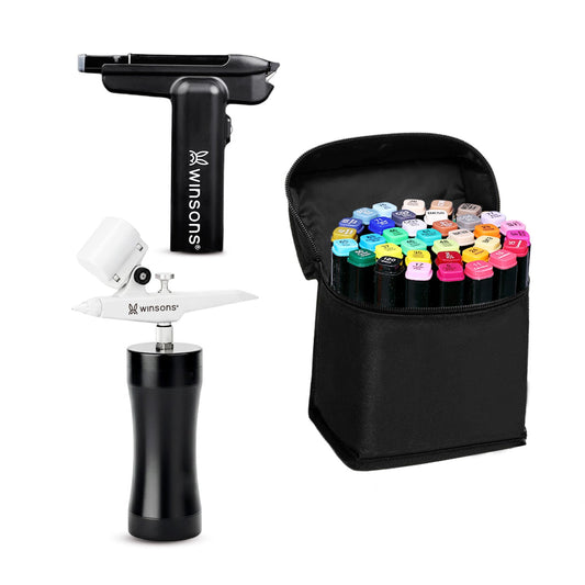 Ultimate Airbrush Bundles Set: Upgraded Professional & Classic Style + 36/60/262 Marker Set