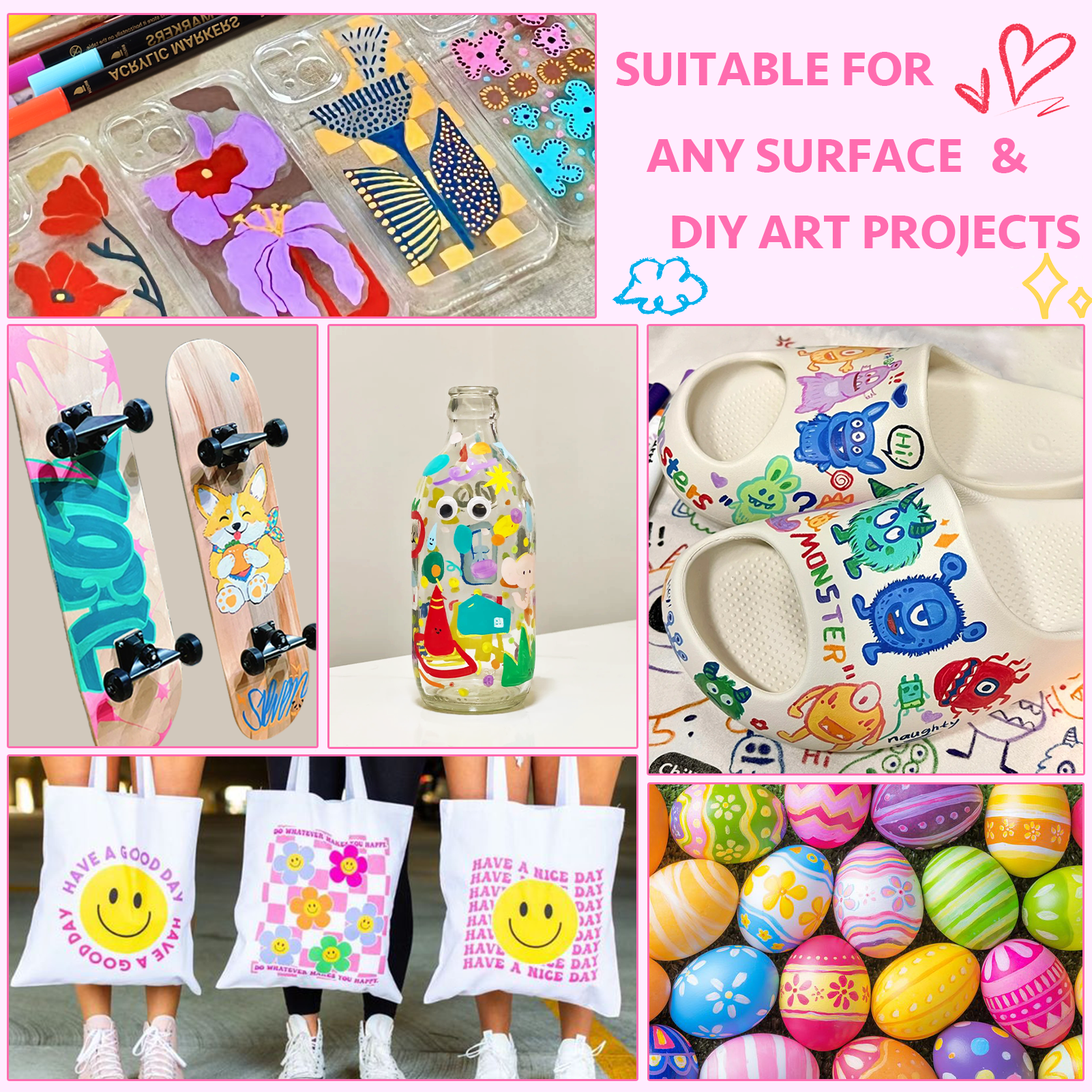 120 Colors Dual Tips Acrylic Art Marker