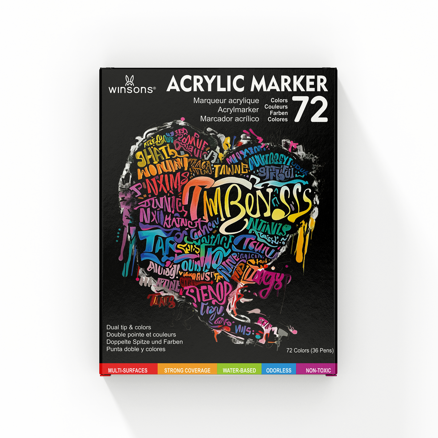 24/48/72 Colors Dual Tip Acrylic Paint Markers